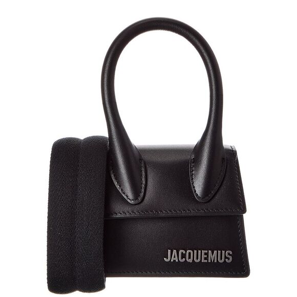 Jacquemus Handbags - Jacquemus Le Chiquito Homme Leather Shoulder Bag, Black